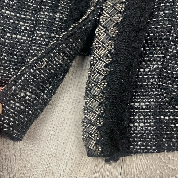 INC international concepts Black Tweed Blazer size S - Picture 3 of 8